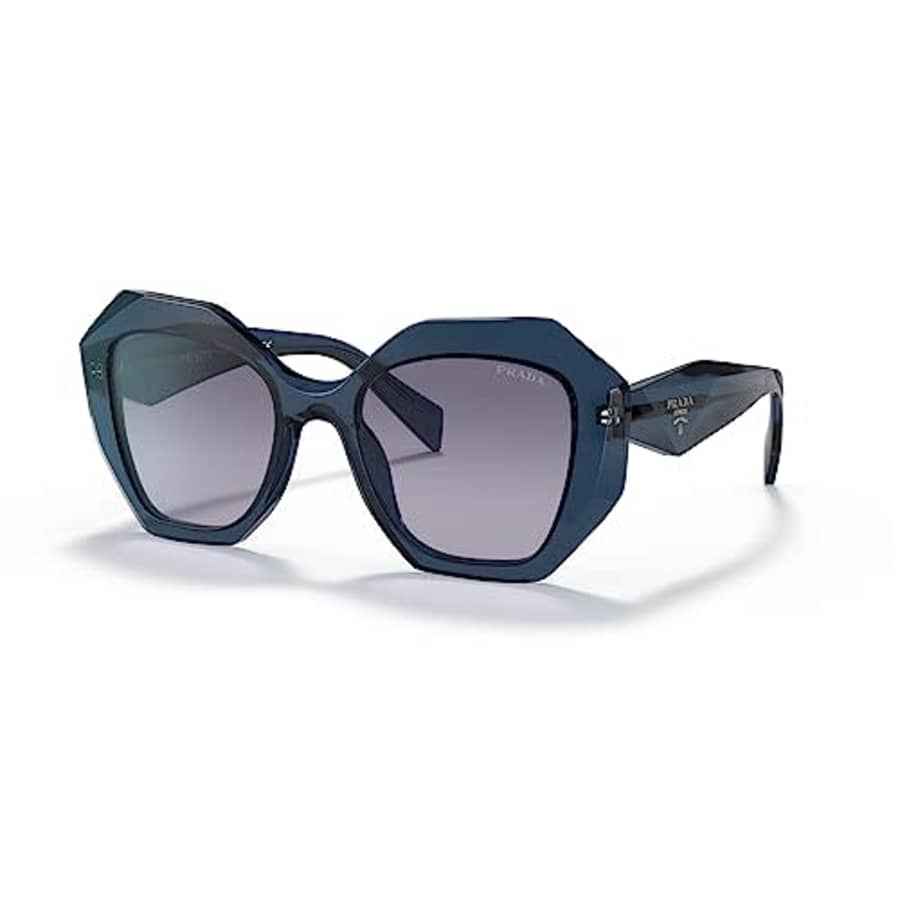 Prada PR 16WS Women's Sunglasses Blue Transparent/Light Violet Gradient Blue 53 for $360