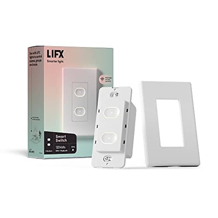 LIFX Smart Switch, in-Wall Wi-Fi Smart Touch Switch (White) for $44 LIFX Smart Switch, in-Wall Wi-Fi Smart Touch Switch (White) for $44