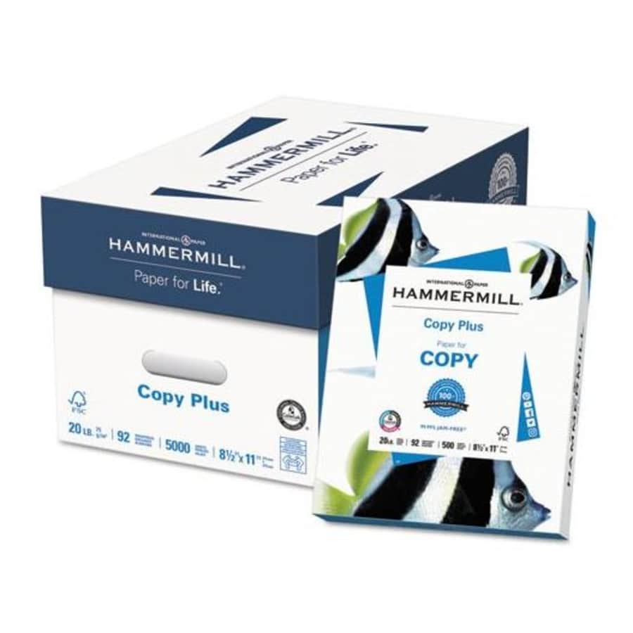 HammerMill Copy Plus 8.5" x 11" Copy Paper 10-Ream Case for $33 HammerMill Copy Plus 8.5" x 11" Copy Paper 10-Ream Case for $33