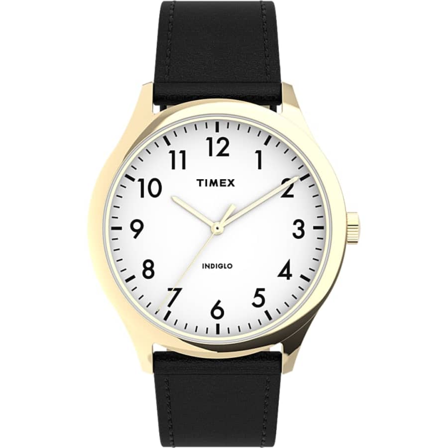 Timex Modern Easy Reader 40mm Leather Strap Watch for $49 Timex Modern Easy Reader 40mm Leather Strap Watch for $49