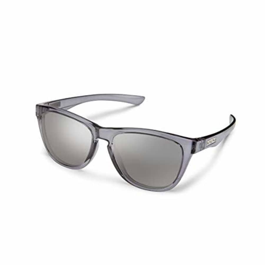 Suncloud Topsail Polarized Sunglasses, Transparent Gray/Polarized Silver Mirror, one Size for $44