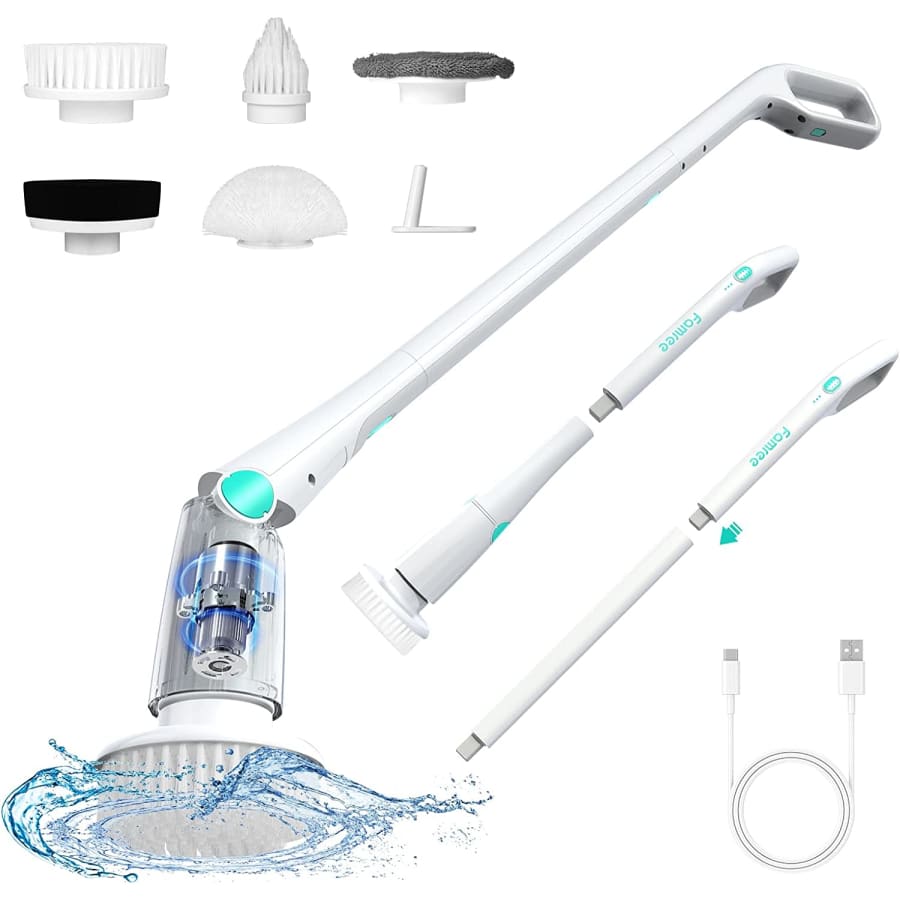 Famree Cordless Electric Spin Scrubber Cleaning Brush for $18