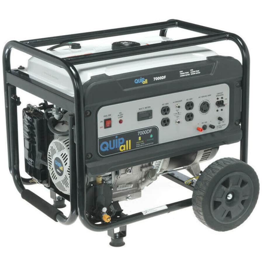 Quipall 5,500-Watt Dual Fuel Portable Generator for $500 Quipall 5,500-Watt Dual Fuel Portable Generator for $500