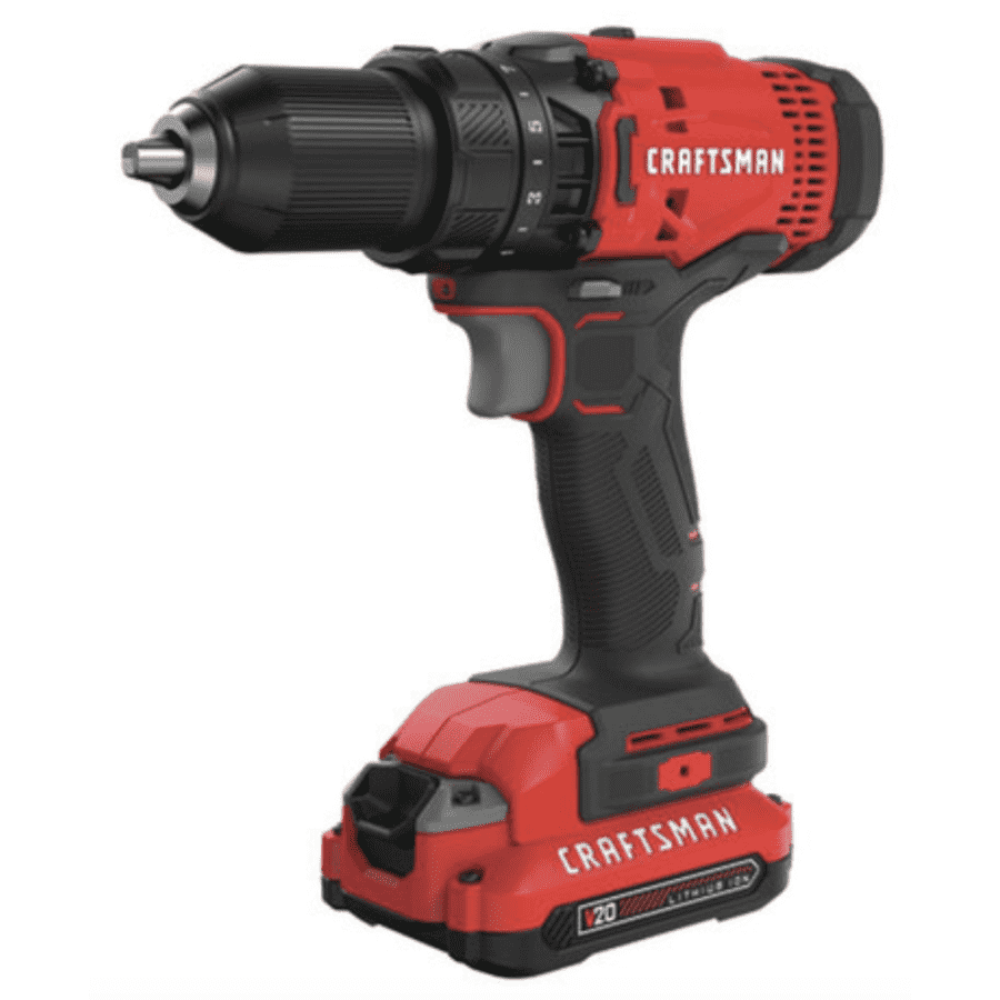 Craftsman V20 20V Max Cordless 1/2" Drill/Driver Kit: $49 Craftsman V20 20V Max Cordless 1/2" Drill/Driver Kit: $49