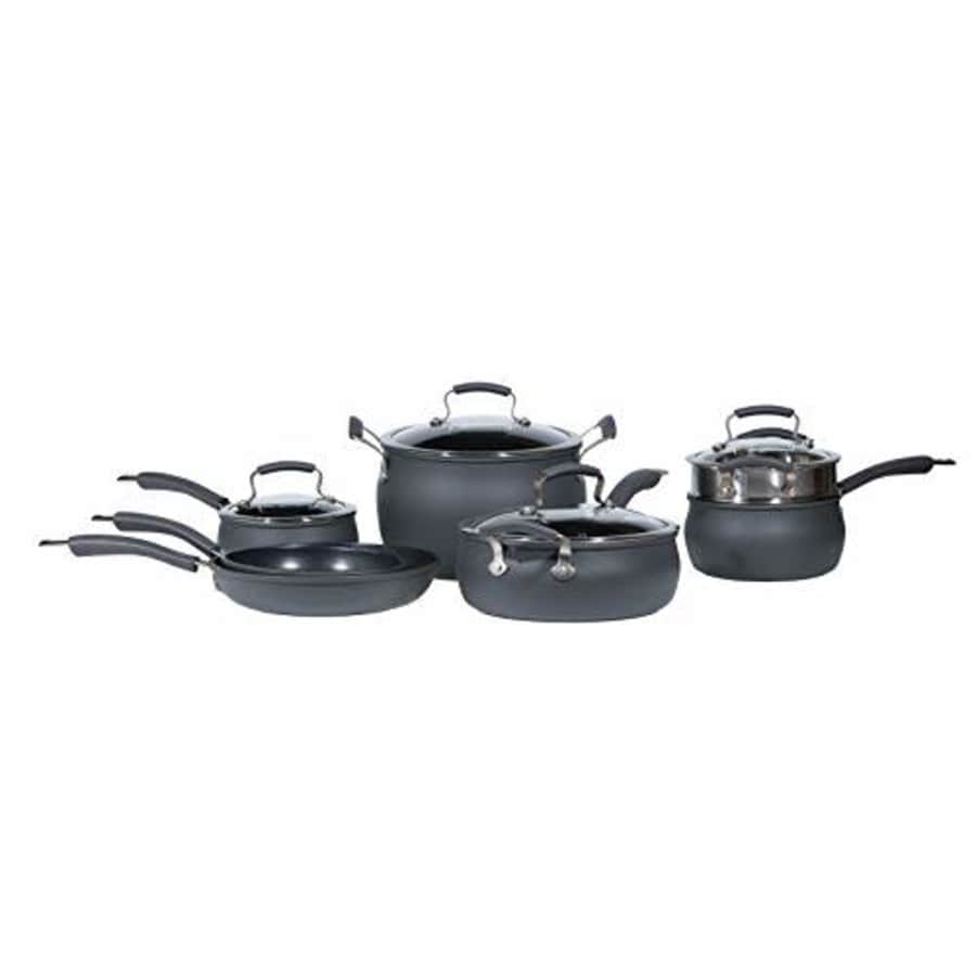 Epicurious Cookware Collection- Dishwasher Safe Oven Safe, Nonstick Hard Anodized 11 Piece Cookware for $145 Epicurious Cookware Collection- Dishwasher Safe Oven Safe, Nonstick Hard Anodized 11 Piece Cookware for $145