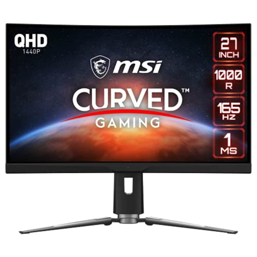 MSI MPG ARTYMIS 273CQR, 27" Gaming Monitor, 2560 x 1440 (QHD), VA, 165Hz, FreeSync Premium, HDR for $438