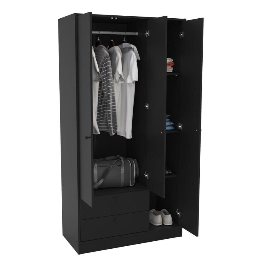 Polifurniture Denmark 70" 3-Door/2-Drawer Armoire for $318 Polifurniture Denmark 70" 3-Door/2-Drawer Armoire for $318