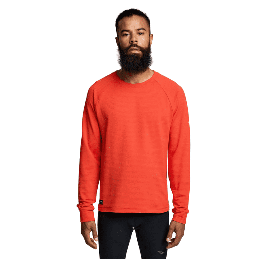 Saucony Men's Triumph 3D Crew Shirt for $24 Saucony Men's Triumph 3D Crew Shirt for $24