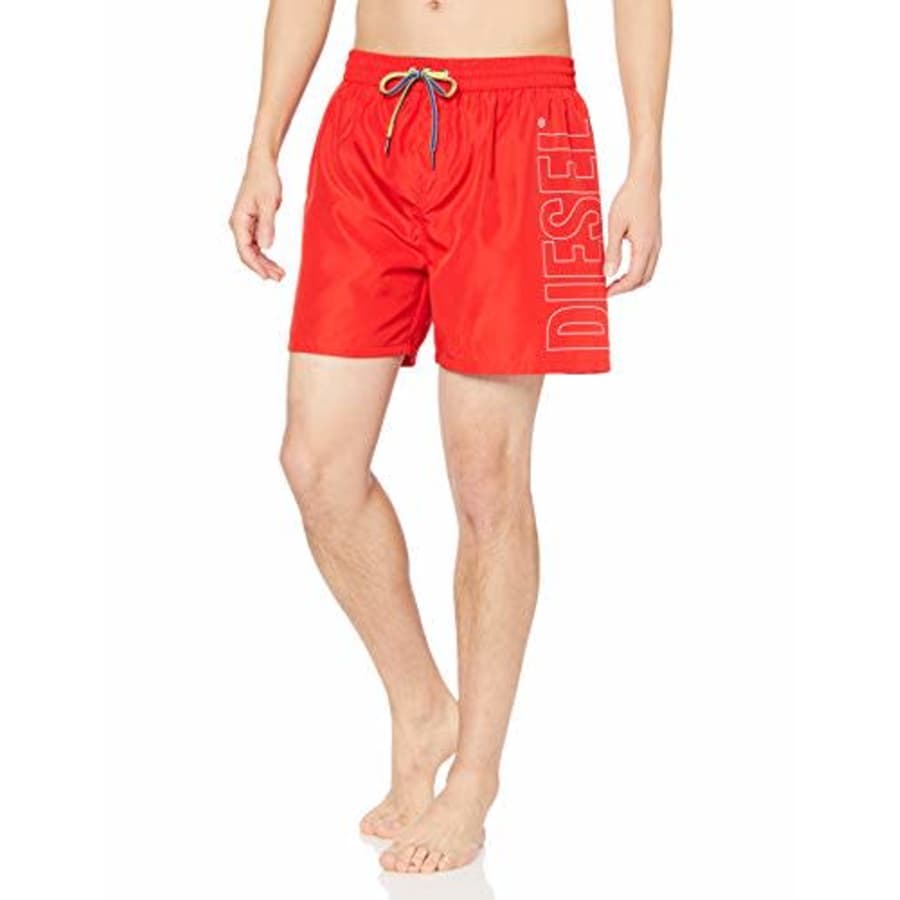 Diesel Men's BMBX-Wave 2.017 SW Boxer Medium, Dark/Red, S for $50