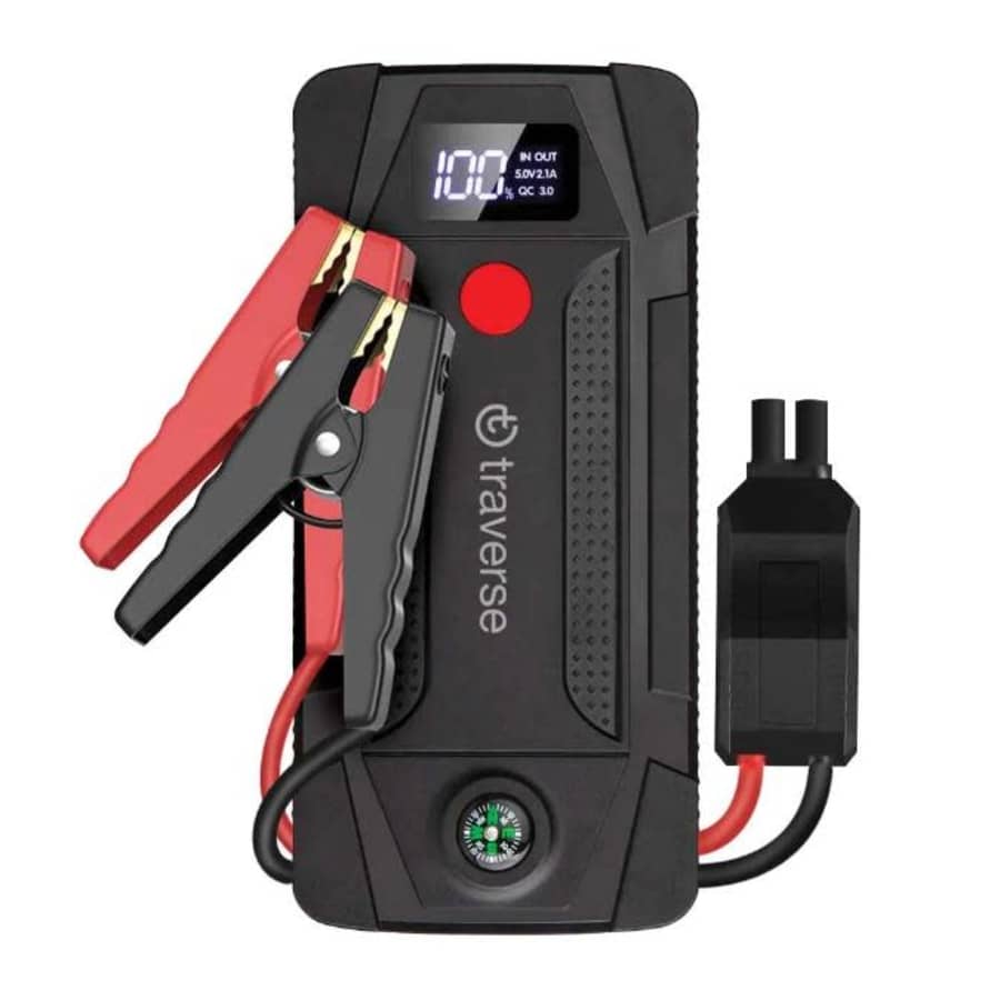 Traverse 1,000A 12V Car Jump Starter with LCD Display for $45