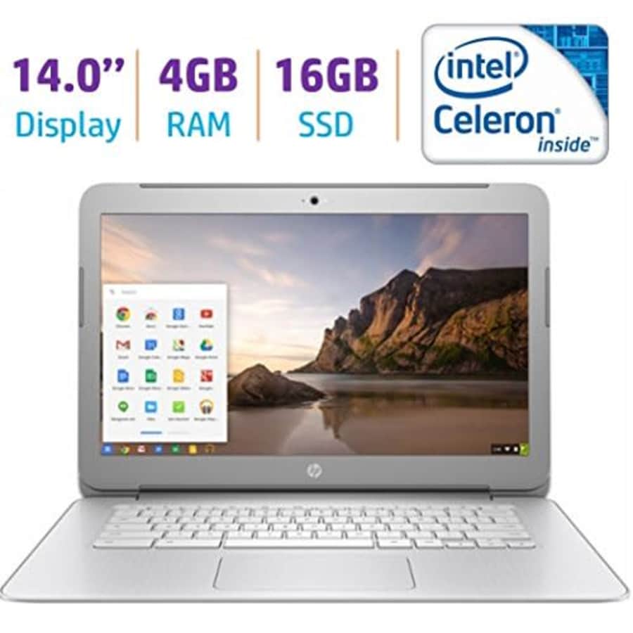 Newest HP 14-inch Chromebook HD SVA (1366 x 768) Display, Intel Dual Core Celeron N2840 2.16GHz, for $328