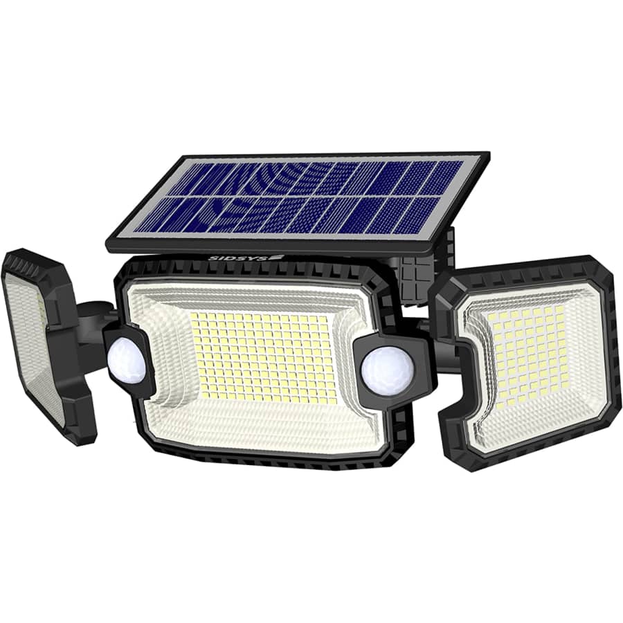 Sidsys Solar Outdoor Flood Light for $24