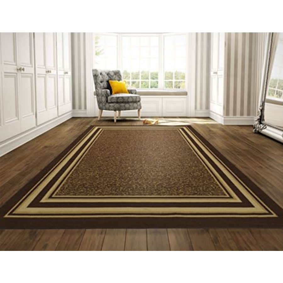 Ottomanson Design Ottohome Bordered Rug, 8'2" x 9'10", Brown for $109
