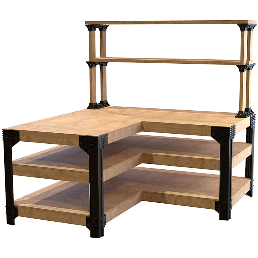 2x4basics Custom Workbench Kit w/ ShelfLinks System for $62