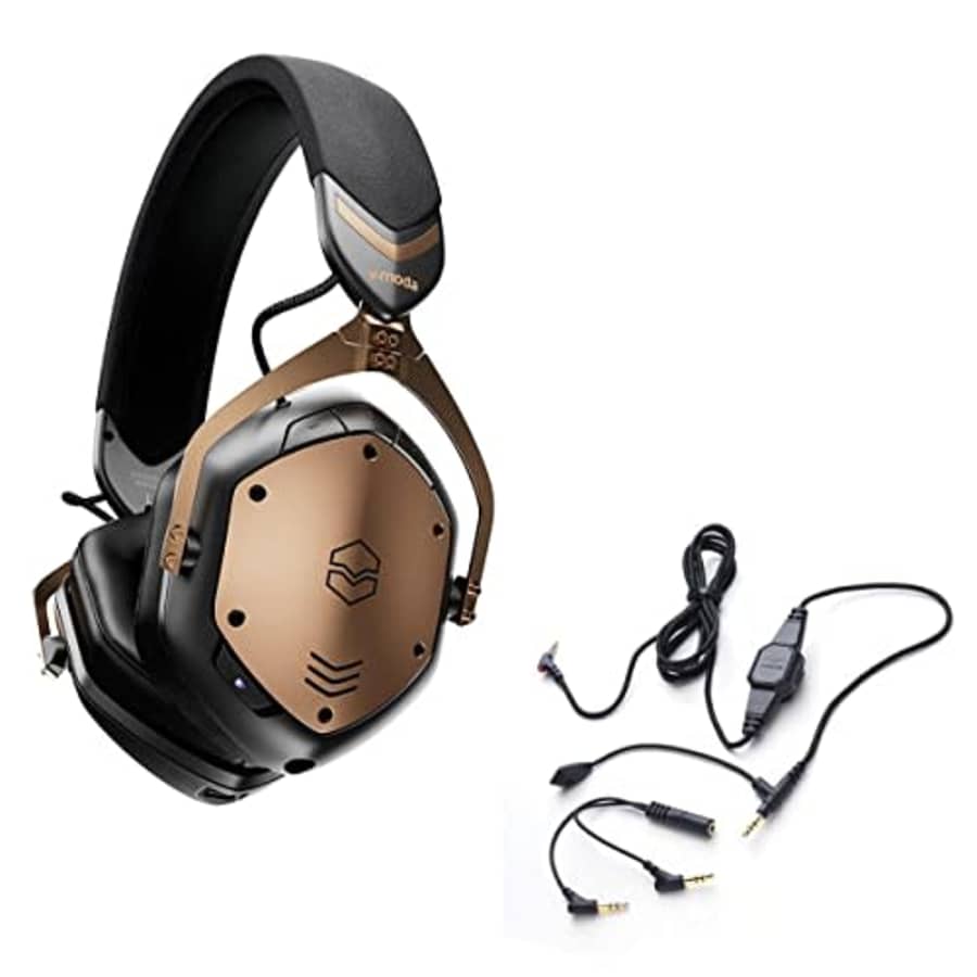 V-MODA Crossfade 3 Wireless Over-Ear Headphones, Bundle with BoomPro Microphone, Bronze Black for $300