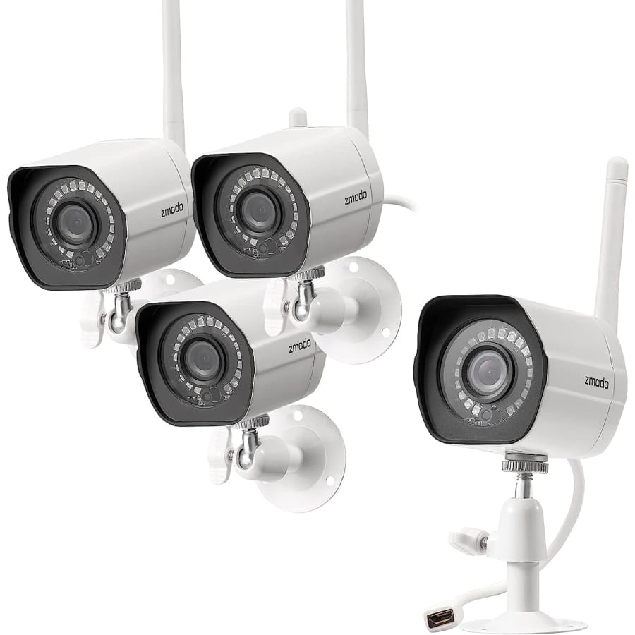 Zmodo 1080p Outdoor Wireless Security Camera 4-Pack for $80