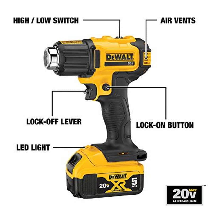 DEWALT 20V MAX Cordless Heat Gun (DCE530P1) for $267