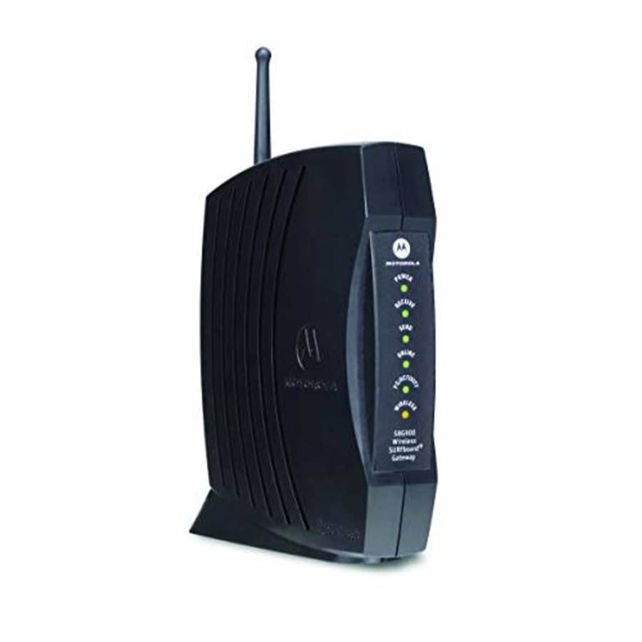 Motorola SURFboard SBG900 DOCSIS 2.0 Wireless Cable Modem Gateway (Black) (Renewed) for $29