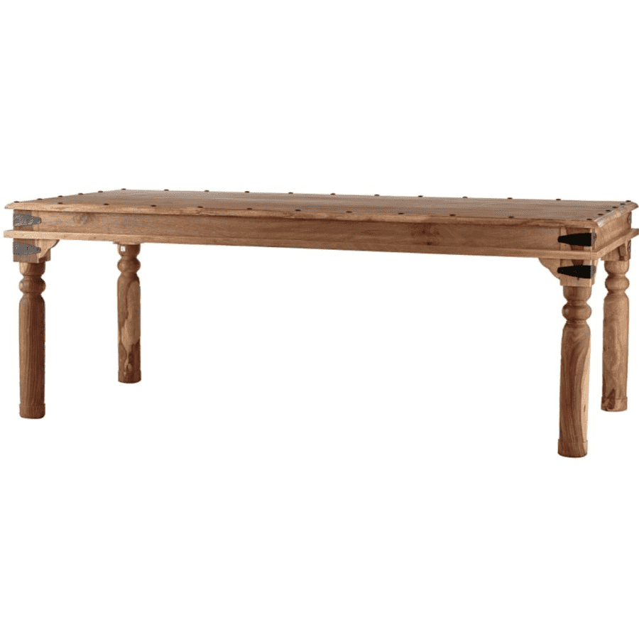Home Decorators Collection Fields 84" Mango Wood Dining Table for $400