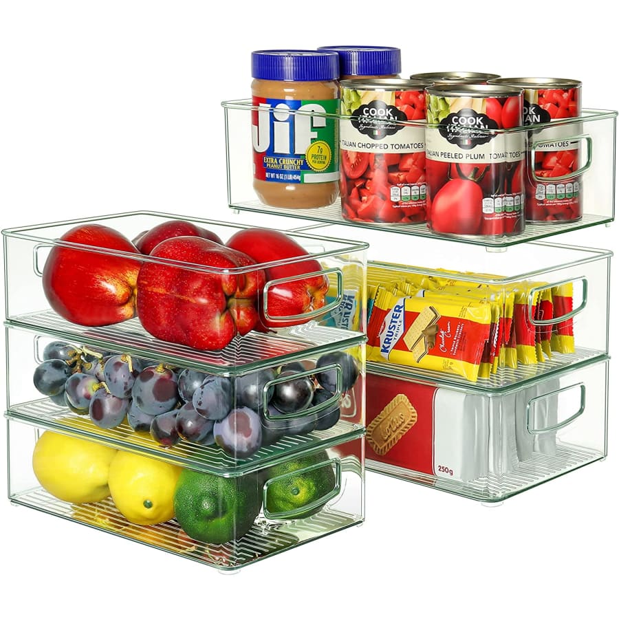 Heyuzb 6-Piece Refrigerator Organizer Bins Set for $9 Heyuzb 6-Piece Refrigerator Organizer Bins Set for $9