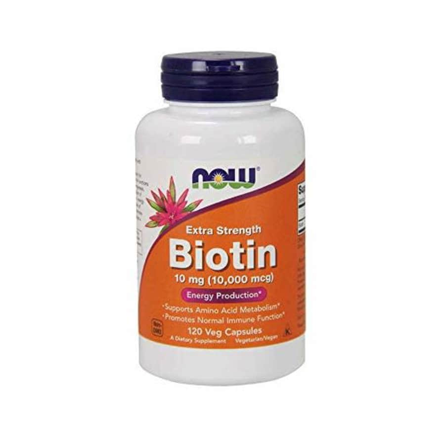 Now Foods NOW Supplements, Biotin 10 mg (10,000 mcg), Extra Strength, Energy Production*, 120 Veg Capsules for $14