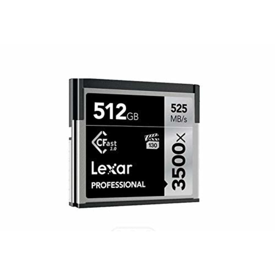 Lexar 512GB Professional 3500x CFast 2.0 Memory Card for 4K Video Cameras, Up to 525MB/s Read, Up for $395