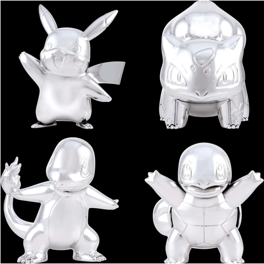 Pokemon 25th Anniversary Edition Silver Figurine 4-Pack for $5 Pokemon 25th Anniversary Edition Silver Figurine 4-Pack for $5