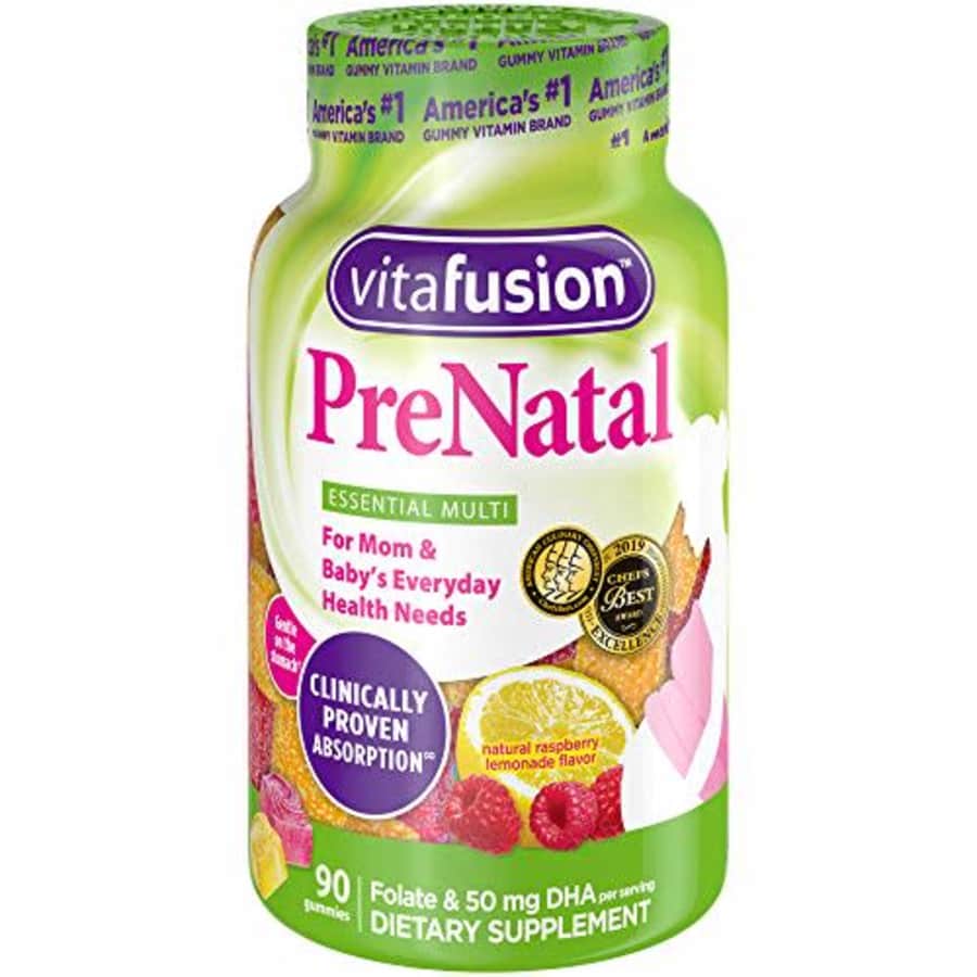Vitafusion Prenatal Gummy Vitamins, 90 Count (Packaging May Vary) for $12 Vitafusion Prenatal Gummy Vitamins, 90 Count (Packaging May Vary) for $12