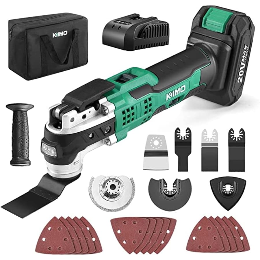 Kimo 20V Cordless Oscillating Tool Kit for $70 Kimo 20V Cordless Oscillating Tool Kit for $70
