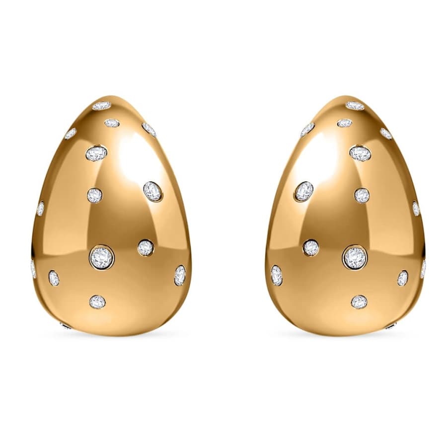 Raindrop Earrings w/ Simulated Diamonds for $22