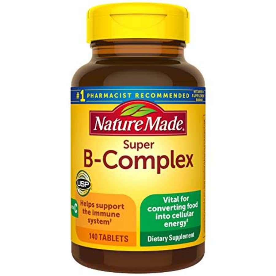 Nature Made Super B-Complex with Vitamin C Tablets, 140 Count Value Size for Metabolic Health for $16