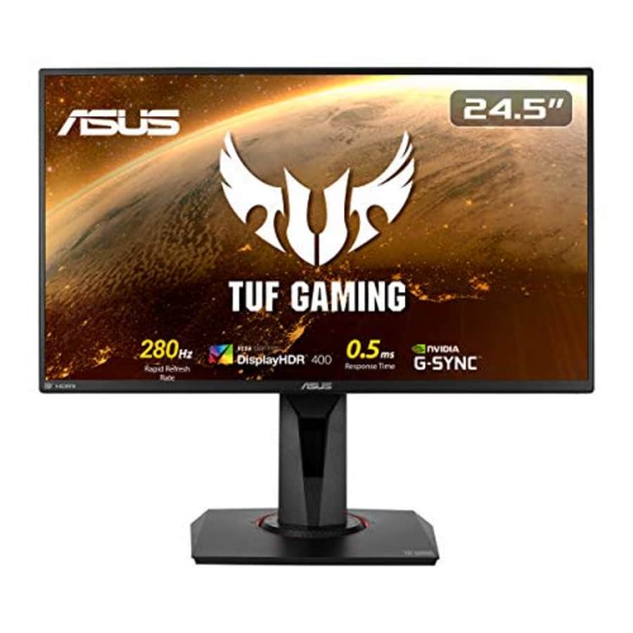 ASUS TUF Gaming 24.5 1080P HDR Monitor VG258QM - Full HD, 280Hz (Supports 144Hz), 0.5ms, Extreme for $350 ASUS TUF Gaming 24.5 1080P HDR Monitor VG258QM - Full HD, 280Hz (Supports 144Hz), 0.5ms, Extreme for $350