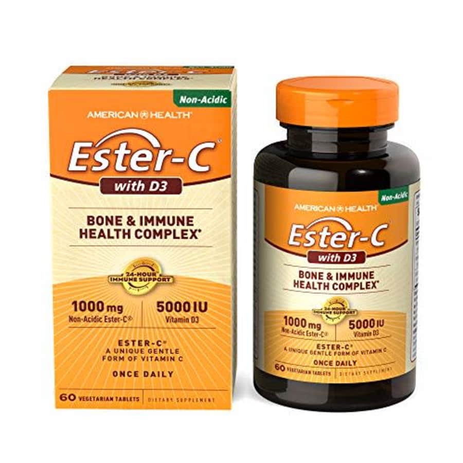 American Health Ester-C with D3 Bone & Immune Health Complex Vegetarian Tablets - 24-Hour Immune for $16 American Health Ester-C with D3 Bone & Immune Health Complex Vegetarian Tablets - 24-Hour Immune for $16