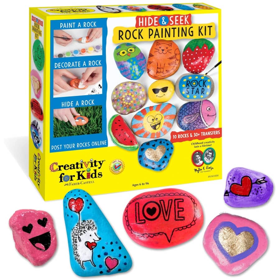 Creativity for Kids Hide & Seek Rock Painting Kit for $12