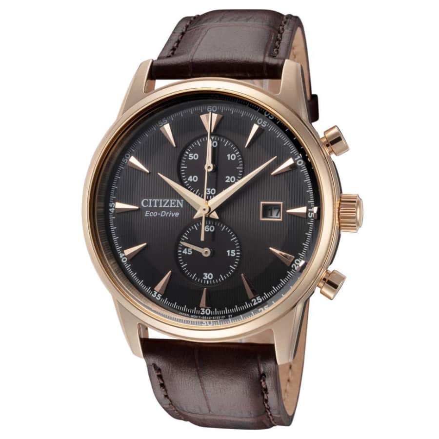 Citizen Men's Eco-Drive Corso Leather Watch for $90 Citizen Men's Eco-Drive Corso Leather Watch for $90