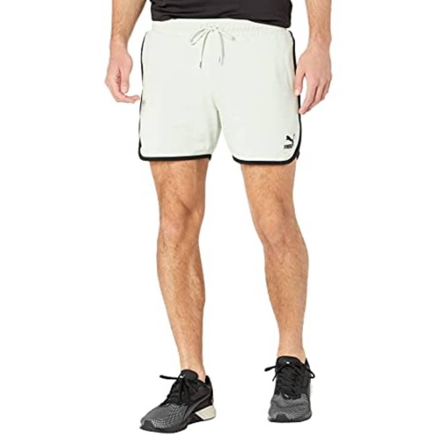 PUMA Men's Classics Runner Shorts, Green Lily, XXL for $25