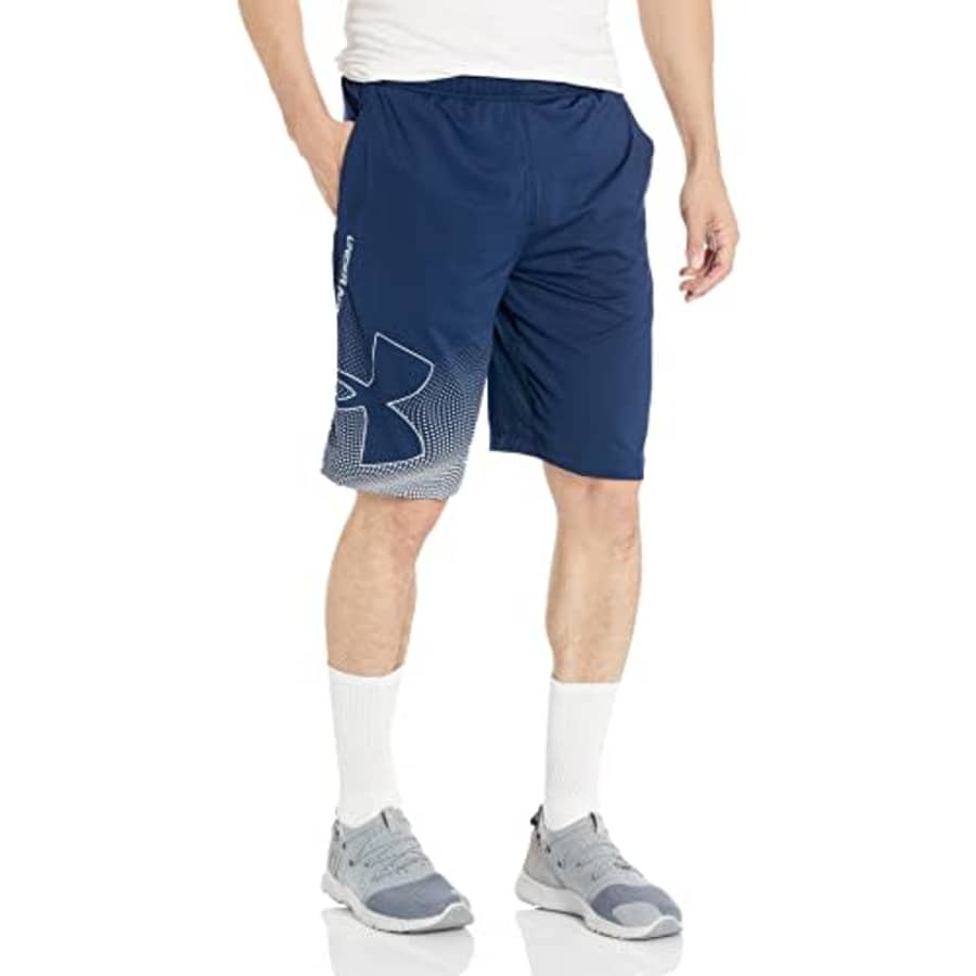Under Armour Men's Raid 2.0 Graphic Shorts, Academy (408)/Black, Small for $35