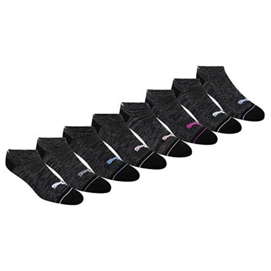 PUMA Womens 8 Pack Low Cut Socks, black, 9-11 for $12 PUMA Womens 8 Pack Low Cut Socks, black, 9-11 for $12