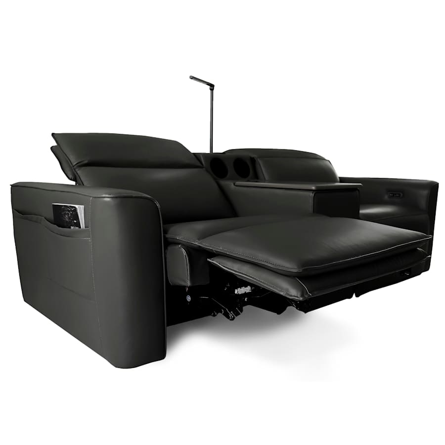 Boyel Living Top Grain Leather Power Reclining Sofa w/ Bluetooth Audio & Wireless Charger for $2,269