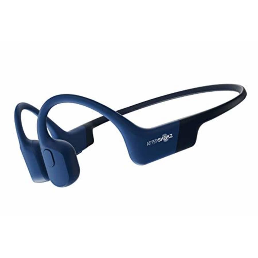 AFTERSHOKZ Aeropex Open-Ear Wireless Bone Conduction Headphones, IP67 Rated, Blue Eclipse for $130 AFTERSHOKZ Aeropex Open-Ear Wireless Bone Conduction Headphones, IP67 Rated, Blue Eclipse for $130