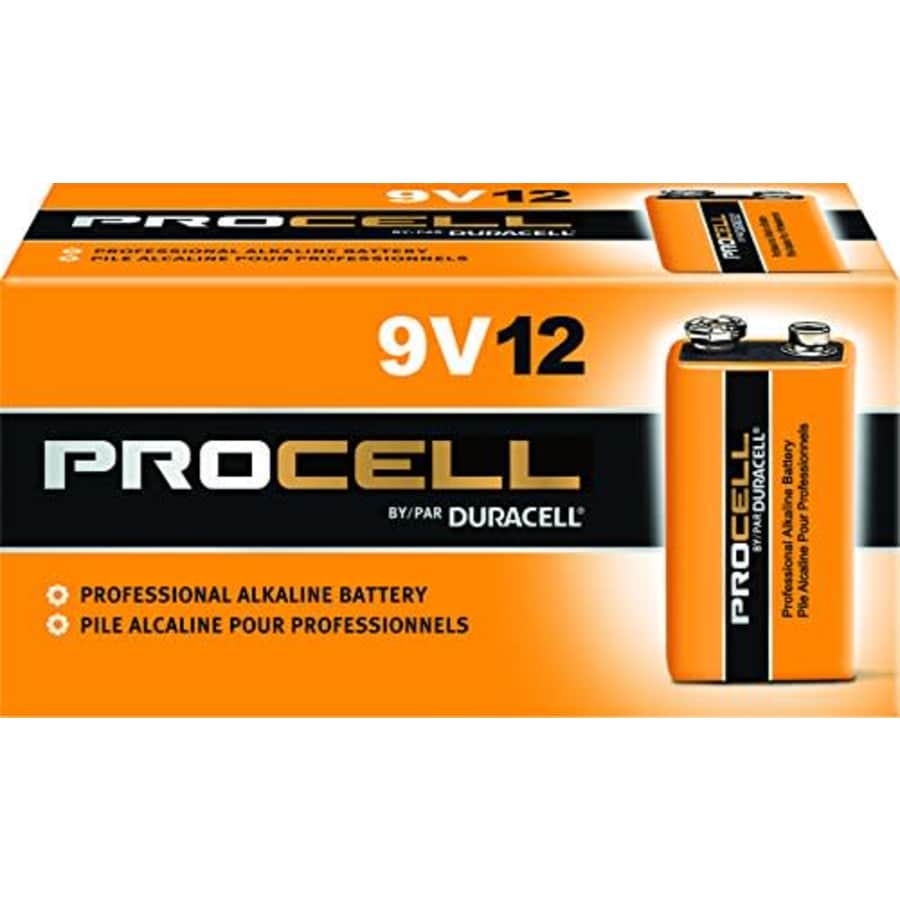 Duracell PROCELL Alkaline 9V Batteries, Black, Copper for $102