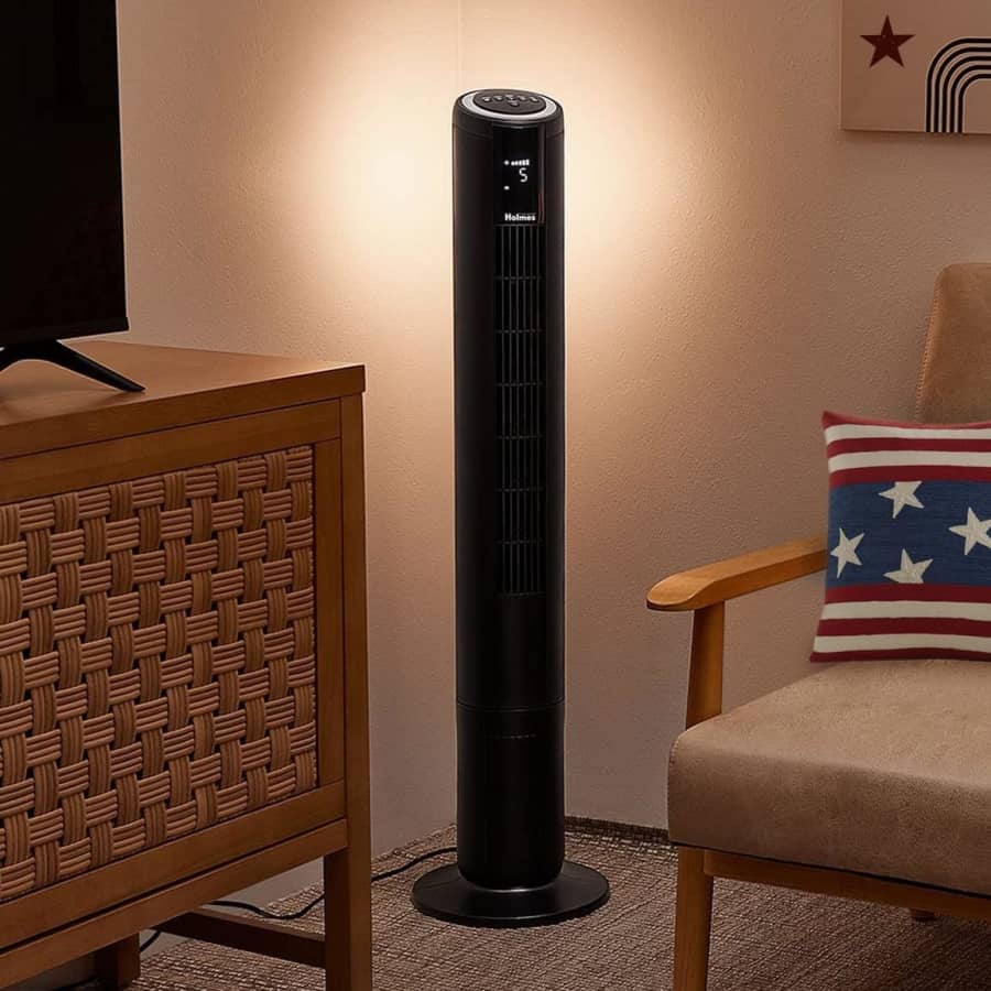 Holmes 42" Digital Tower Fan w/ Accent Light for $60 w/ Prime Holmes 42" Digital Tower Fan w/ Accent Light for $60 w/ Prime