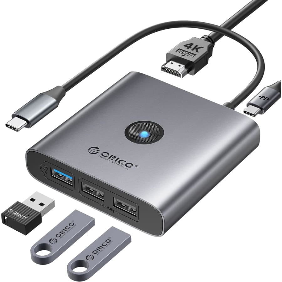 Orico 5-in-1 USB C Hub for $9