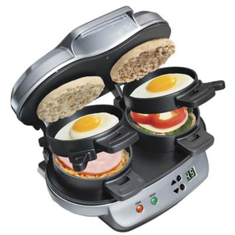 Hamilton Beach 25490 dual breakfast sandwich maker for $60