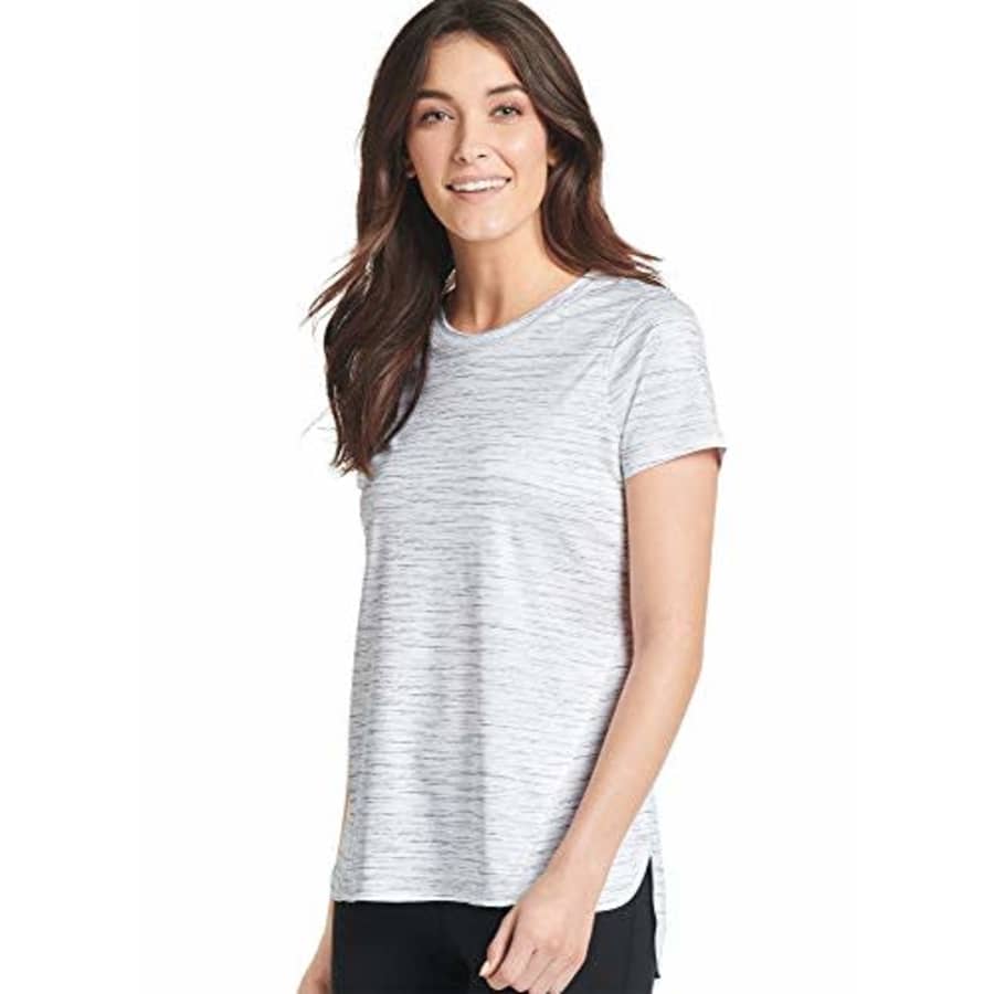 Jockey Women's Activewear Hi-Lo Performance Tee, White, l for $15 Jockey Women's Activewear Hi-Lo Performance Tee, White, l for $15