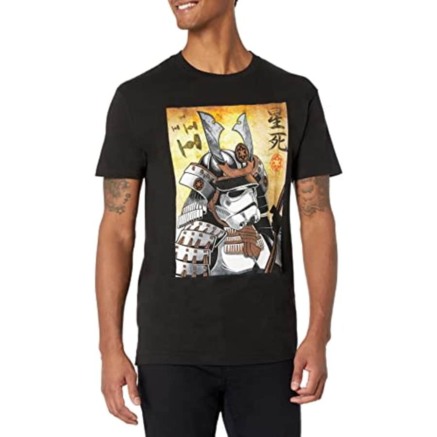 Star Wars Men's Samurai Trooper T-Shirt, Black, Small for $10 Star Wars Men's Samurai Trooper T-Shirt, Black, Small for $10