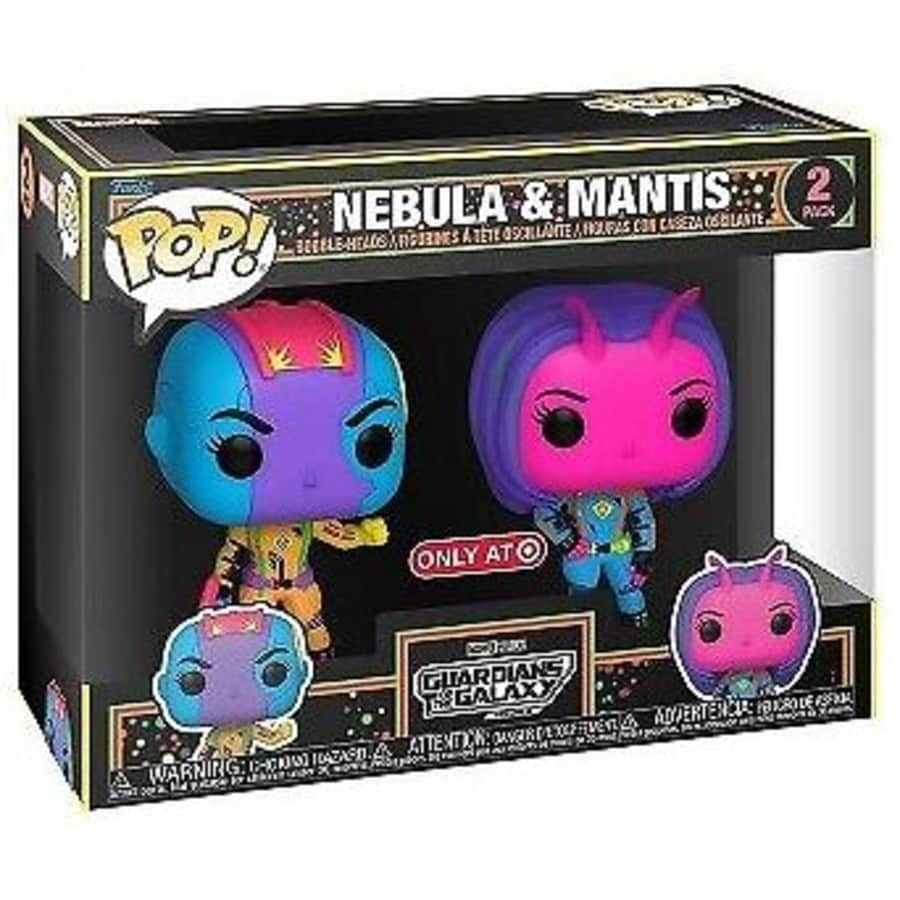 Funko POP! Guardians of The Galaxy: Volume 3 Blacklight Nebula & Mantis for $10