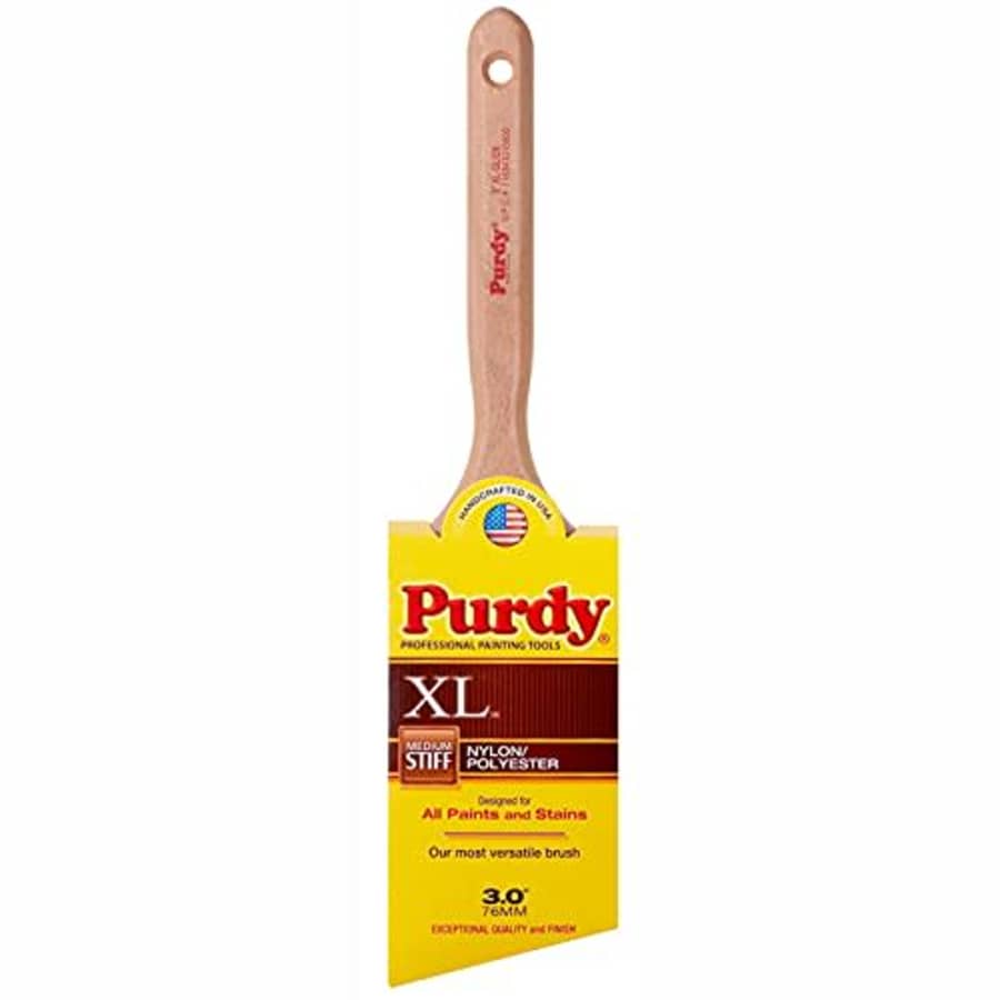 3" Purdy 144152330 XL Glide Angled Sash Paint Brush, Tynex Orel Pack of 1 for $24