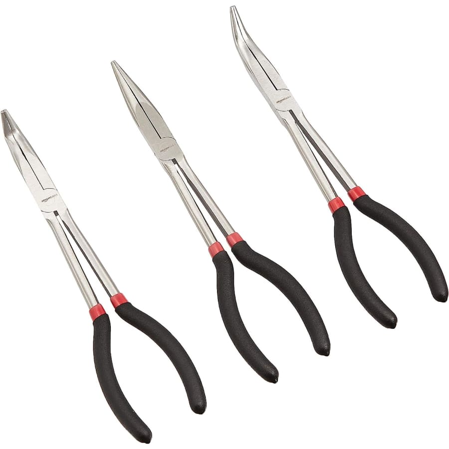 Amazon Basics 3-Piece Long Reach Pliers Set for $24
