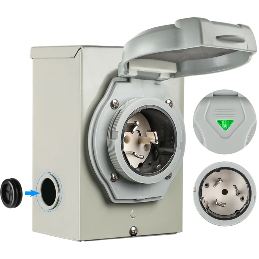 Active Gift 50A Generator Power Inlet Box for $109